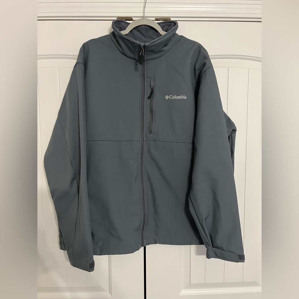 Men’s Columbia Ascender Shoftshell grey jacket size XXL